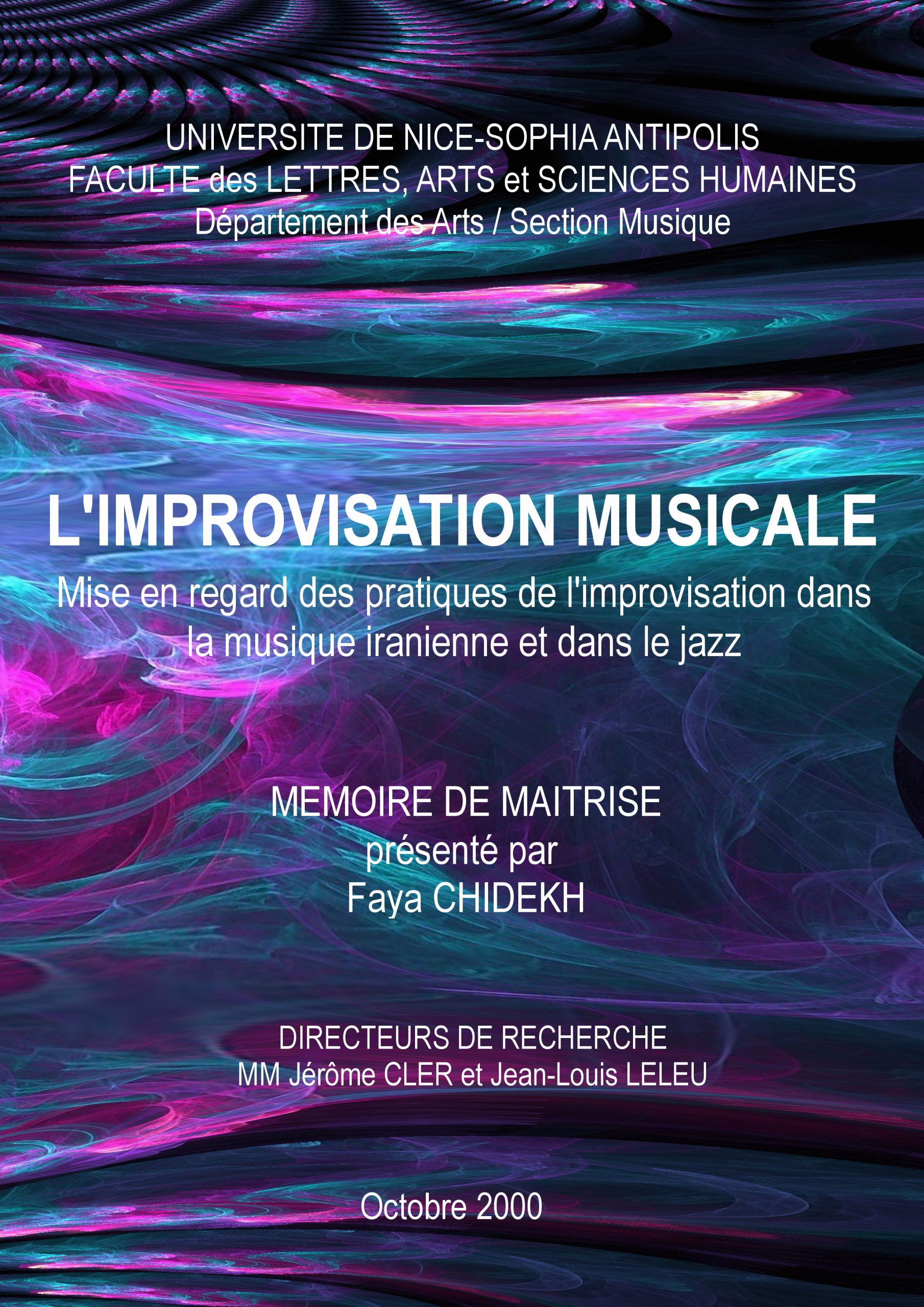 L'Improvisation Musicale Essai